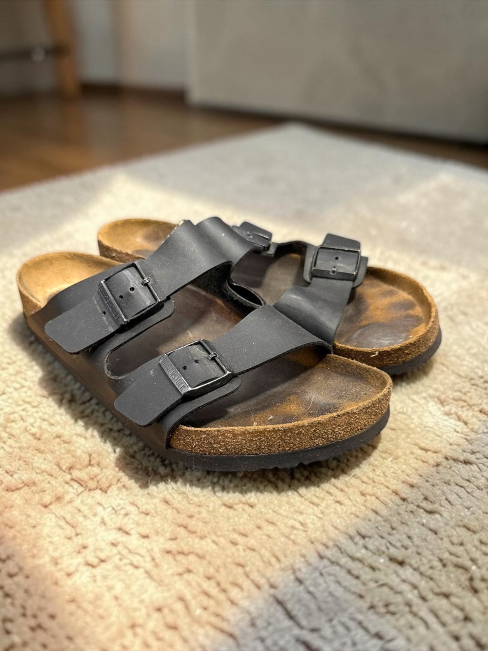 Birkenstock Arizona Black Birko-Flor Sandals